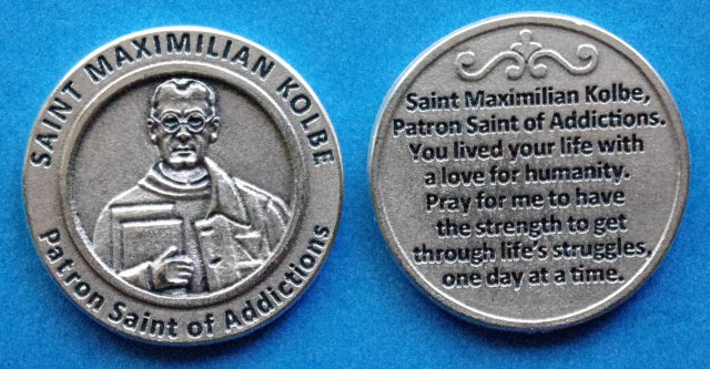 St. Maximilan Kolbe Healing Saint Token - Addictions